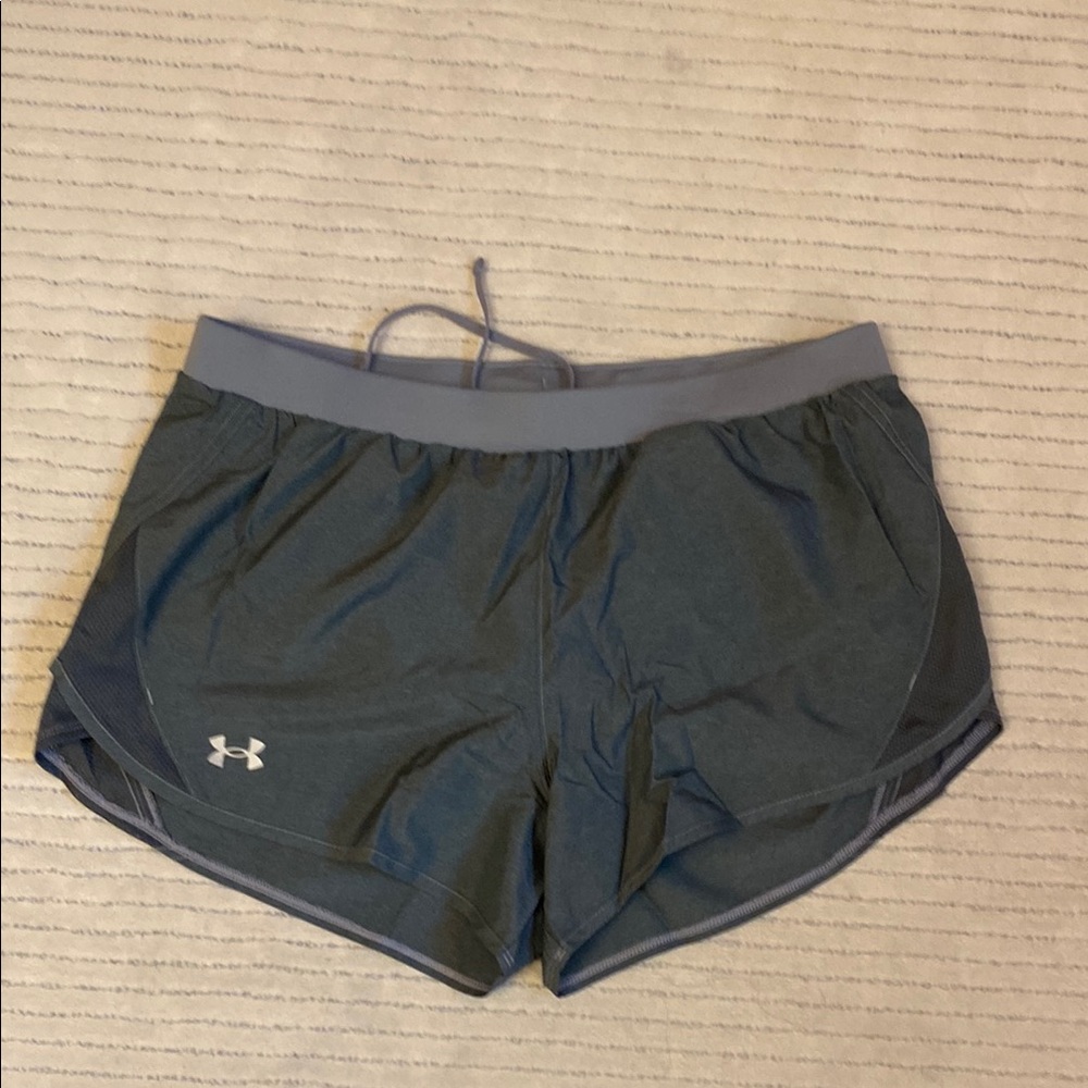 Under Armour Gray Athletic Shorts Lightweight Moisture-Wicking